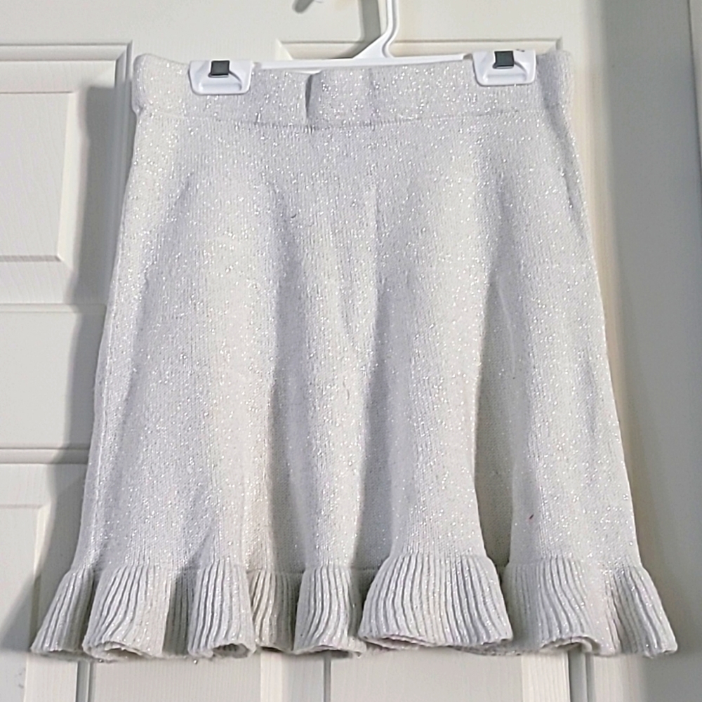 Sparkly knit skirt